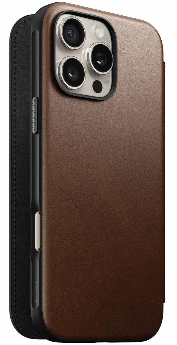 Nomad Leather Folio Case for iPhone 16 Pro Max / Built-in Wallet