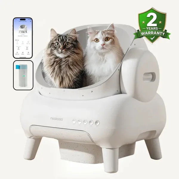 Neakasa M1 Plus Cat Litter Box / Self-Cleaning / App Control / 11.23L Capacity / White in Qatar
