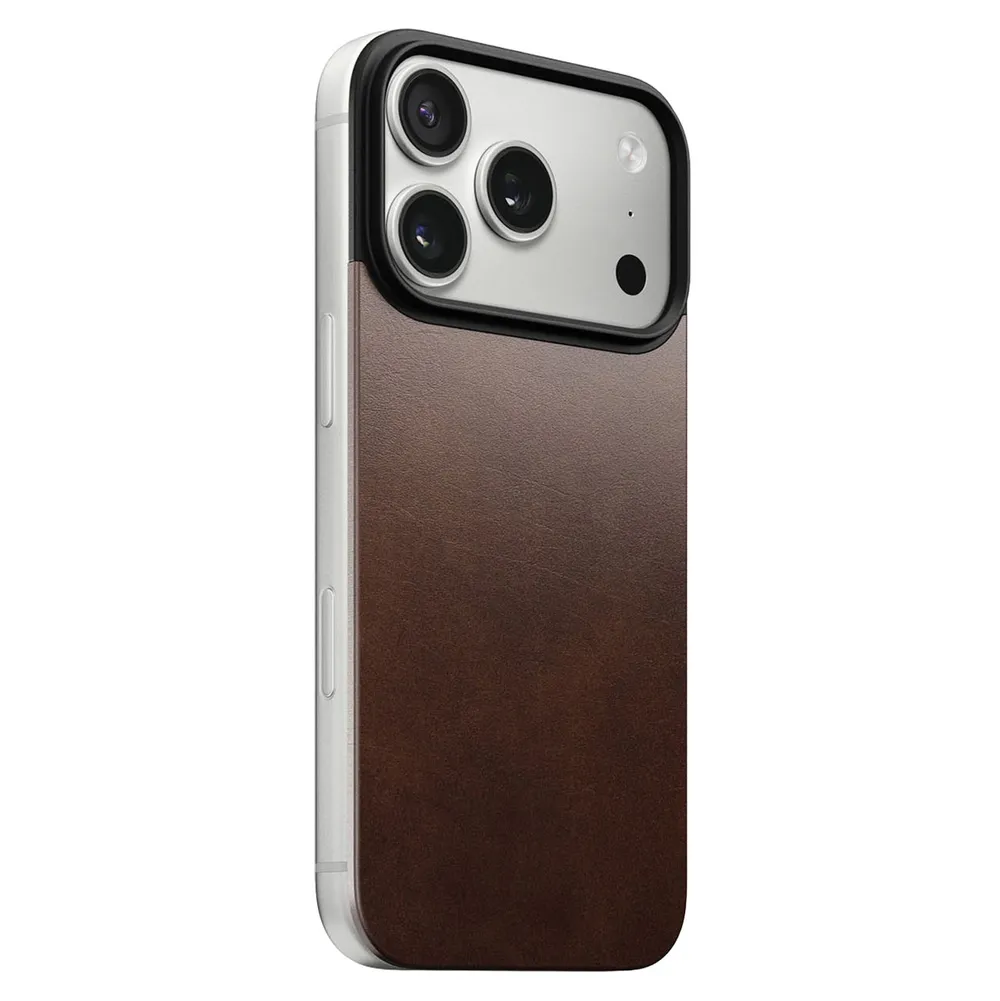 Nomad Magnetic Leather Back for iPhone 17 Pro Max / Support