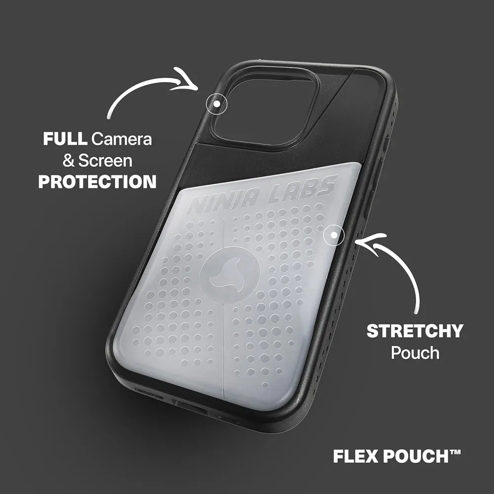 Ninja Labs Flex Pouch Case for iPhone 16 Pro Max / Flexible Front