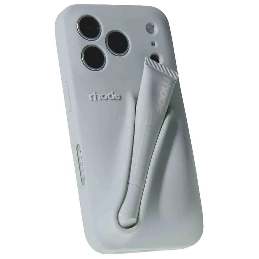Rhode Lip Case for iPhone 17 Pro Max / Soft Silicone / Grey in Qatar