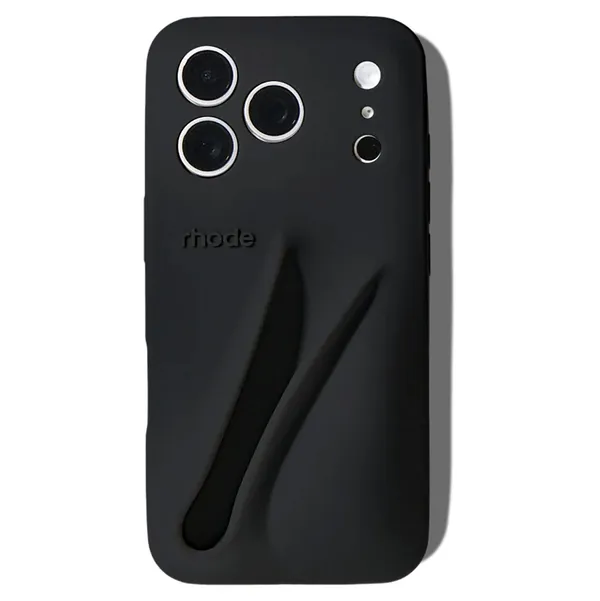 Rhode Lip Case for iPhone 17 Pro / Soft Silicone / Black in Qatar