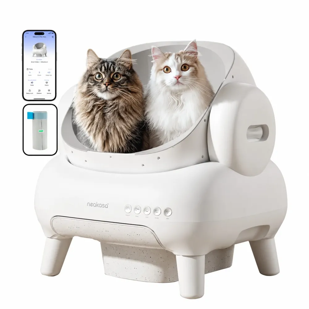 Neakasa M1 Plus Cat Litter Box / Self-Cleaning / App Control / 11.23L Capacity / White in Qatar